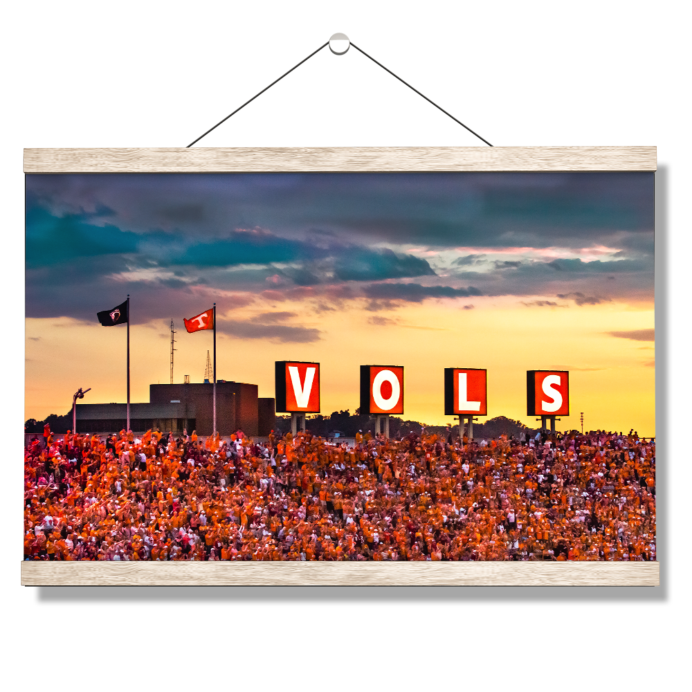 Tennessee Volunteers - Tennessee Vols Sunset - College Wall Art #Canvas