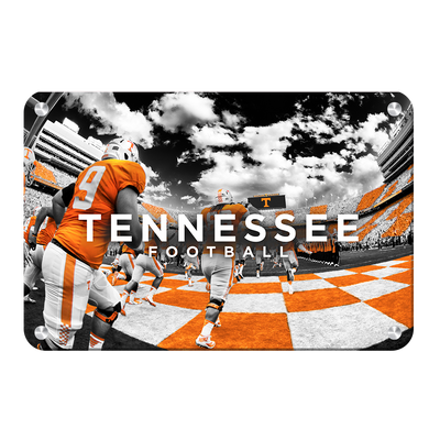 Tennessee Volunteers - Running Through the T Nike - College Wall Art #Metal