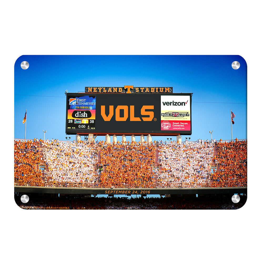 Tennessee Volunteers - Scoreboard UT vs. FL - College Wall Art #Canvas