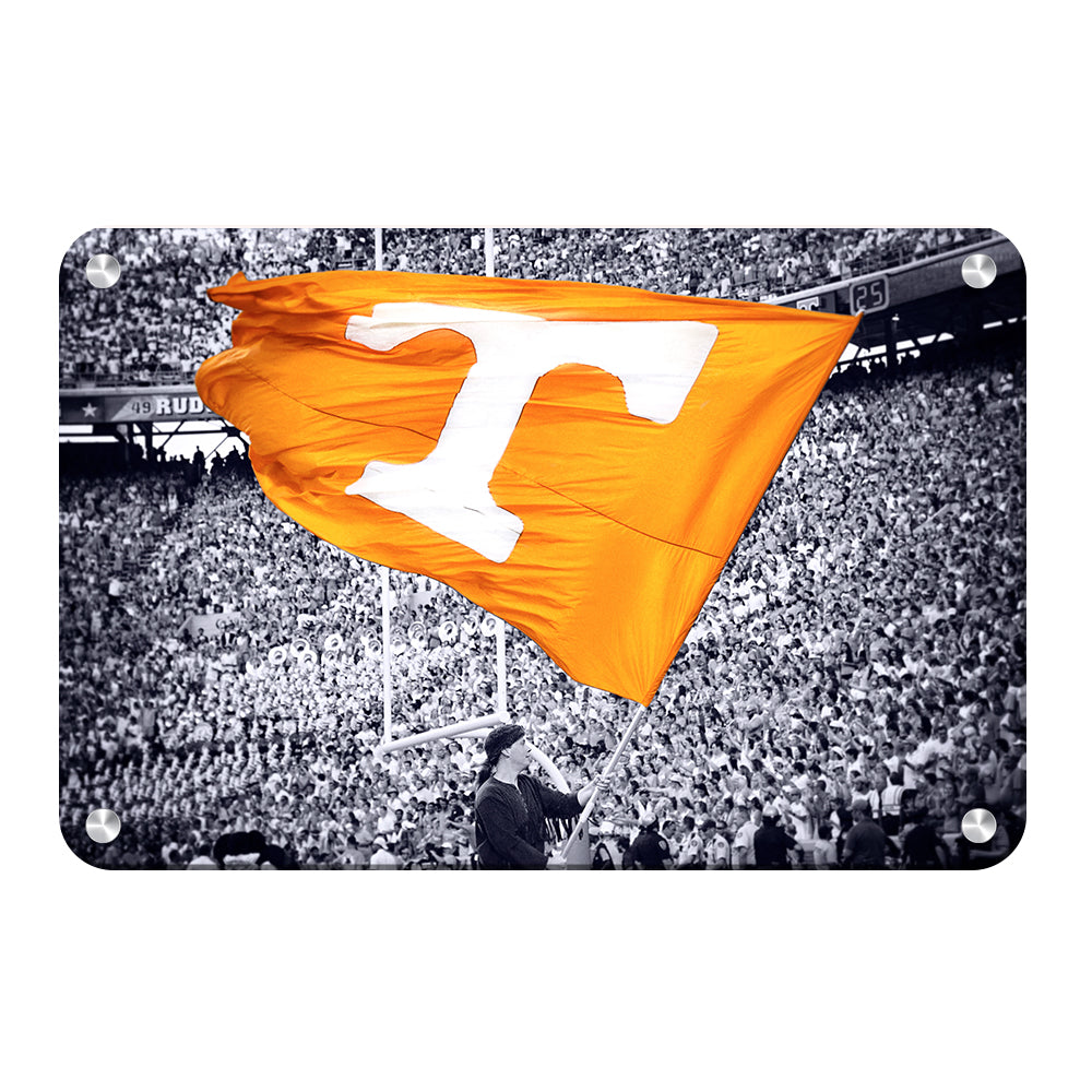 Tennessee Volunteers - Smokey Flag - College Wall Art #Canvas