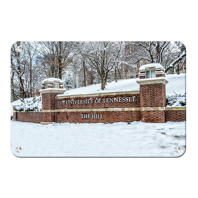 Tennessee Volunteers - Snowy Hill - College Wall Art #Metal