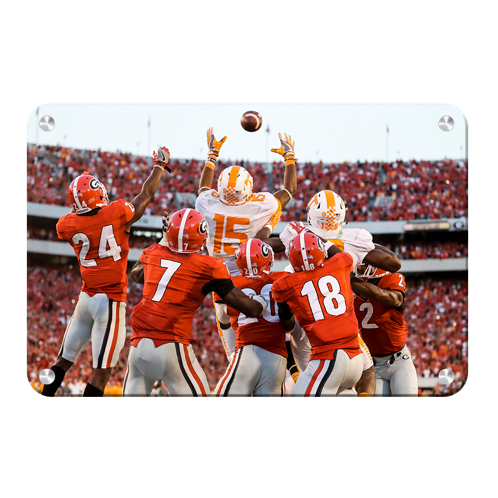 Tennessee Volunteers - The Catch TN vs. GA - College Wall Art #Canvas