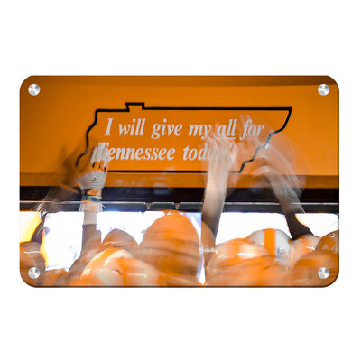 Tennessee Volunteers - Give My All - College Wall Art #Metal