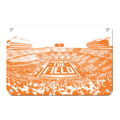 Tennessee Volunteers - Down The Field - College Wall Art #Metal