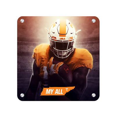 Tennessee Volunteers - My All T - College Wall Art #Metal