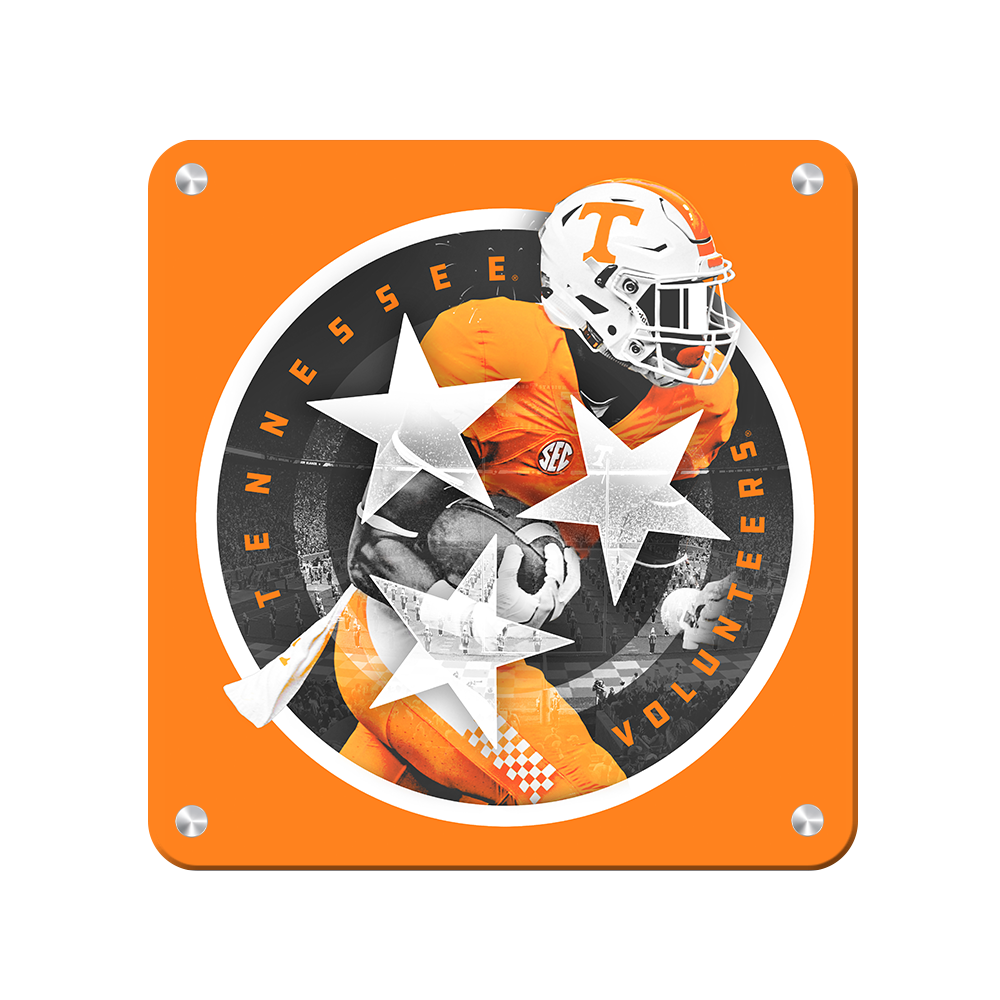 Tennessee Volunteers - Tri Star 2018 Orange - College Wall Art #Metal