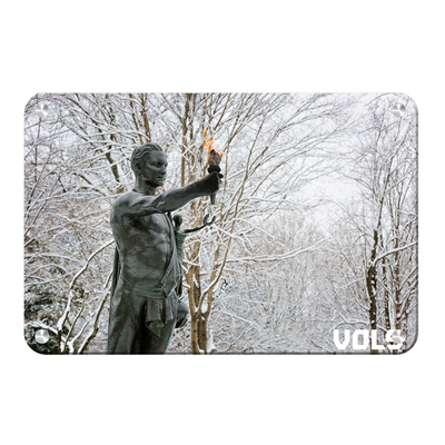 Tennessee Volunteers - Snowy Torchbearer - College Wall Art #Metal