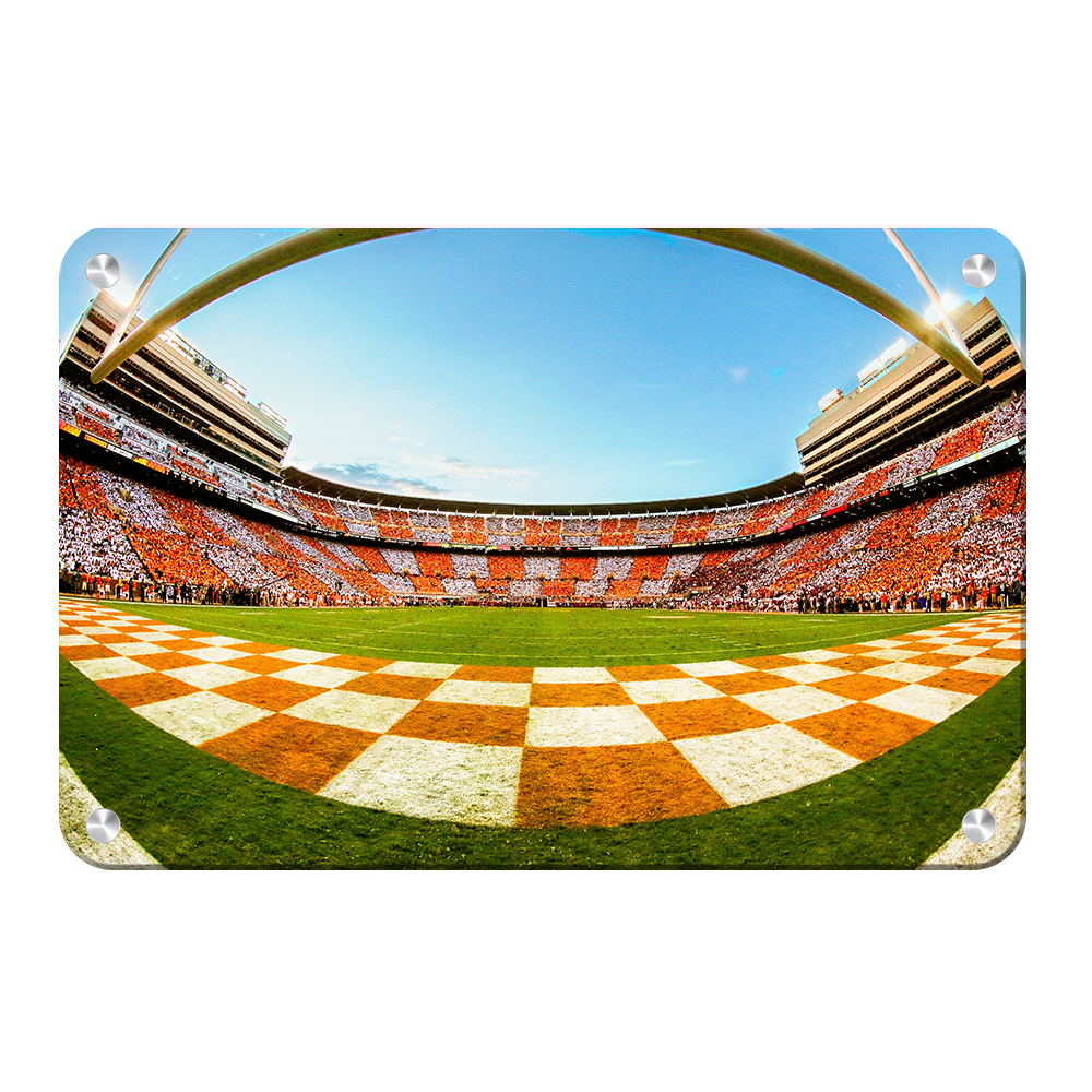 Tennessee Volunteers - Checkerboard Neyland Fisheye - College Wall Art #Canvas