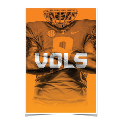Tennessee Volunteers - Vols Orange - College Wall Art #Poster