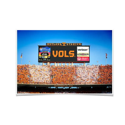 Tennessee Volunteers - Scoreboard UT vs. FL - College Wall Art #Poster