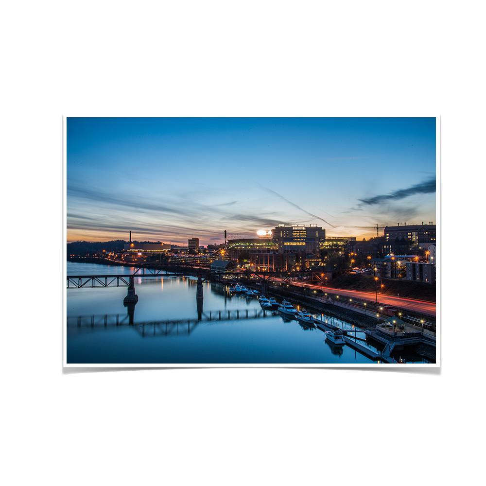Tennessee Volunteers - River Night - College Wall Art #Canvas