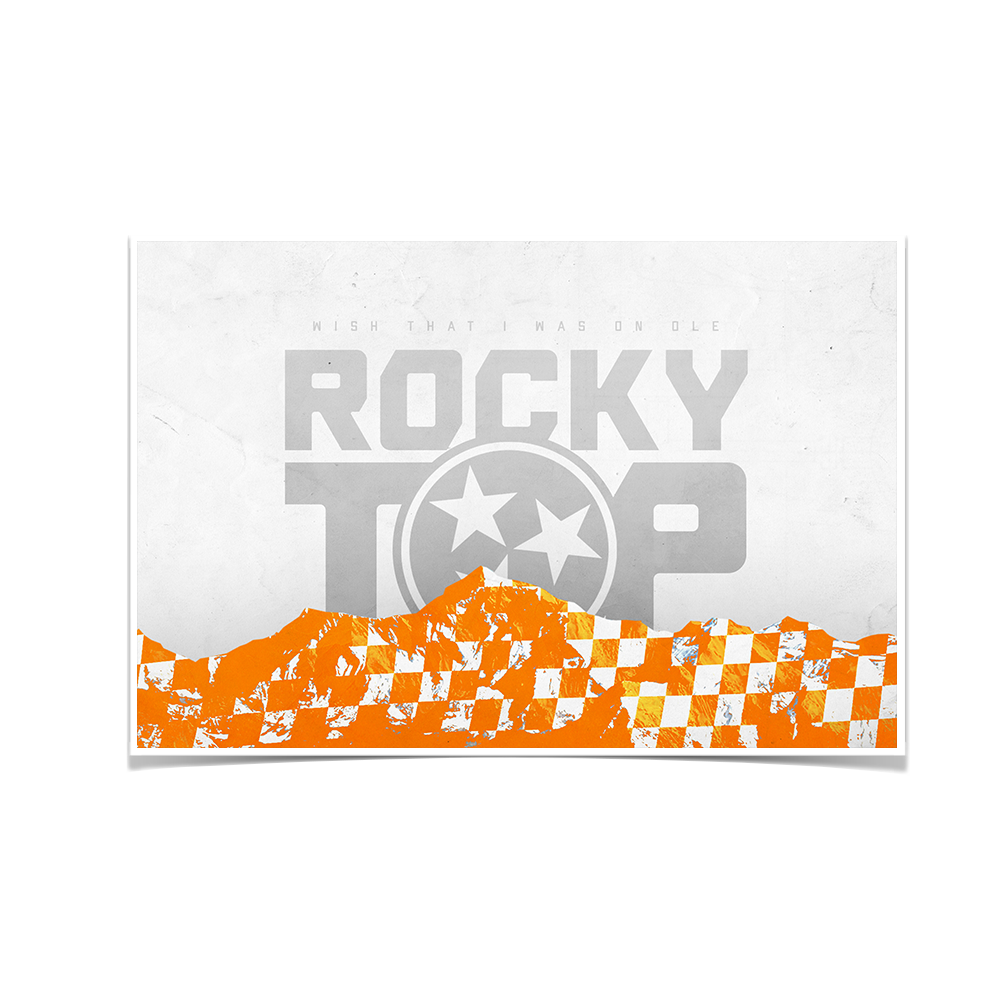 Tennessee Volunteers - On Ole Rocky Top - College Wall Art #Poster