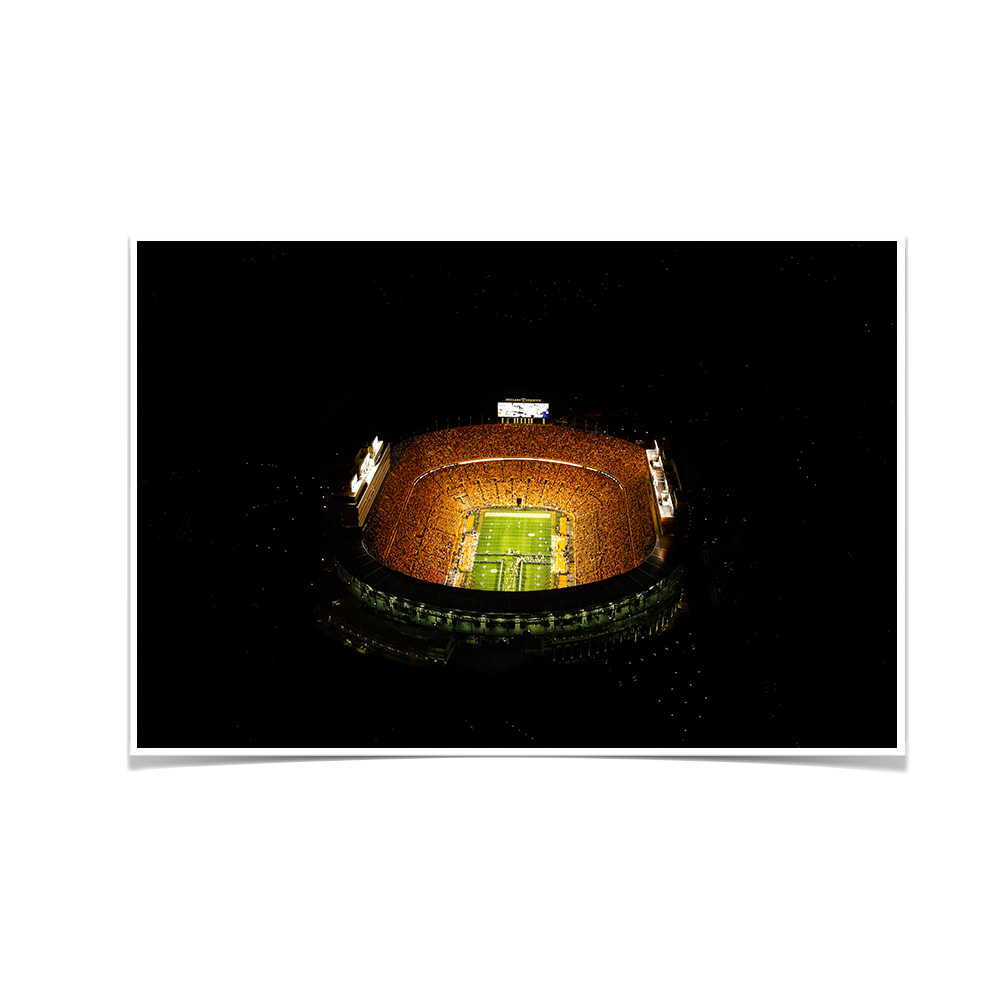 Tennessee Volunteers - Aerial Running Thru the T - College Wall Art #Poster