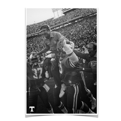 Tennessee Volunteers - Vintage Johnny Majors - College Wall Art #Poster
