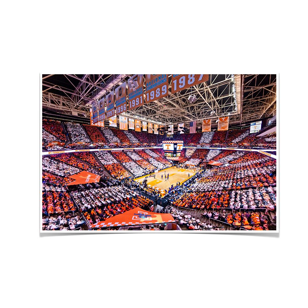 Tennessee Volunteers - Checkerboard Thompson-Boling #1 Tennessee - College Wall Art #Canvas