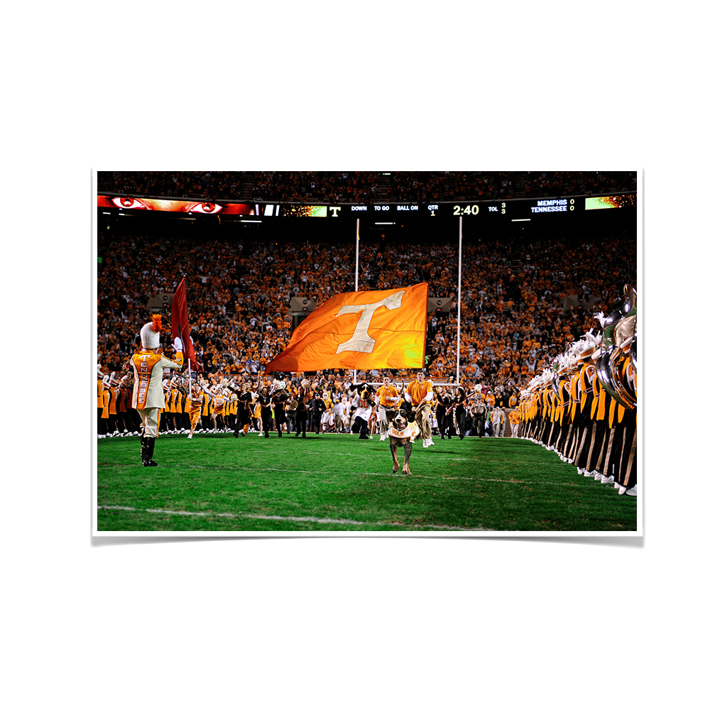 Tennessee Volunteers - Eyes on Tennessee - College Wall Art #Canvas