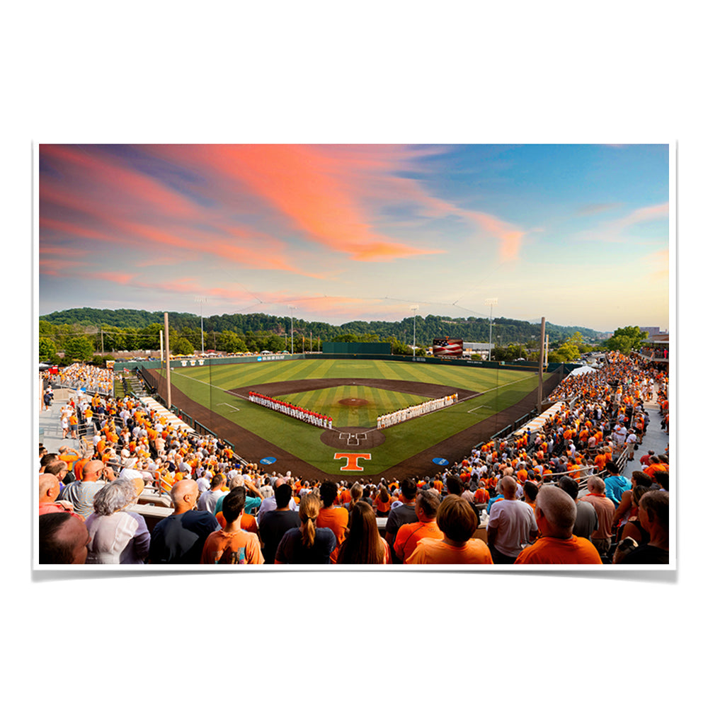 Tennessee Volunteers - Baseball Time in Tennessee - College Wall Art #Canvas