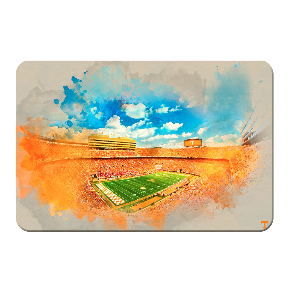 Tennessee Volunteers - Neyland Watercolor - College Wall Art #PVC