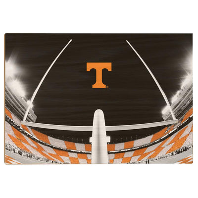 Tennessee Volunteers - Checkerboard Goal Post - College Wall Art #Wood