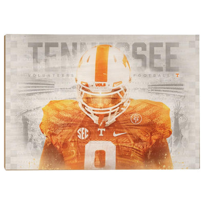 Tennessee Volunteers - Checker Vol - College Wall Art #Wood