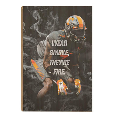 Tennessee Volunteers - Wear Smoke - College Wall Art #Wood