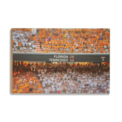 Tennessee Volunteers - Final Score UT vs. FL - College Wall Art #Wood