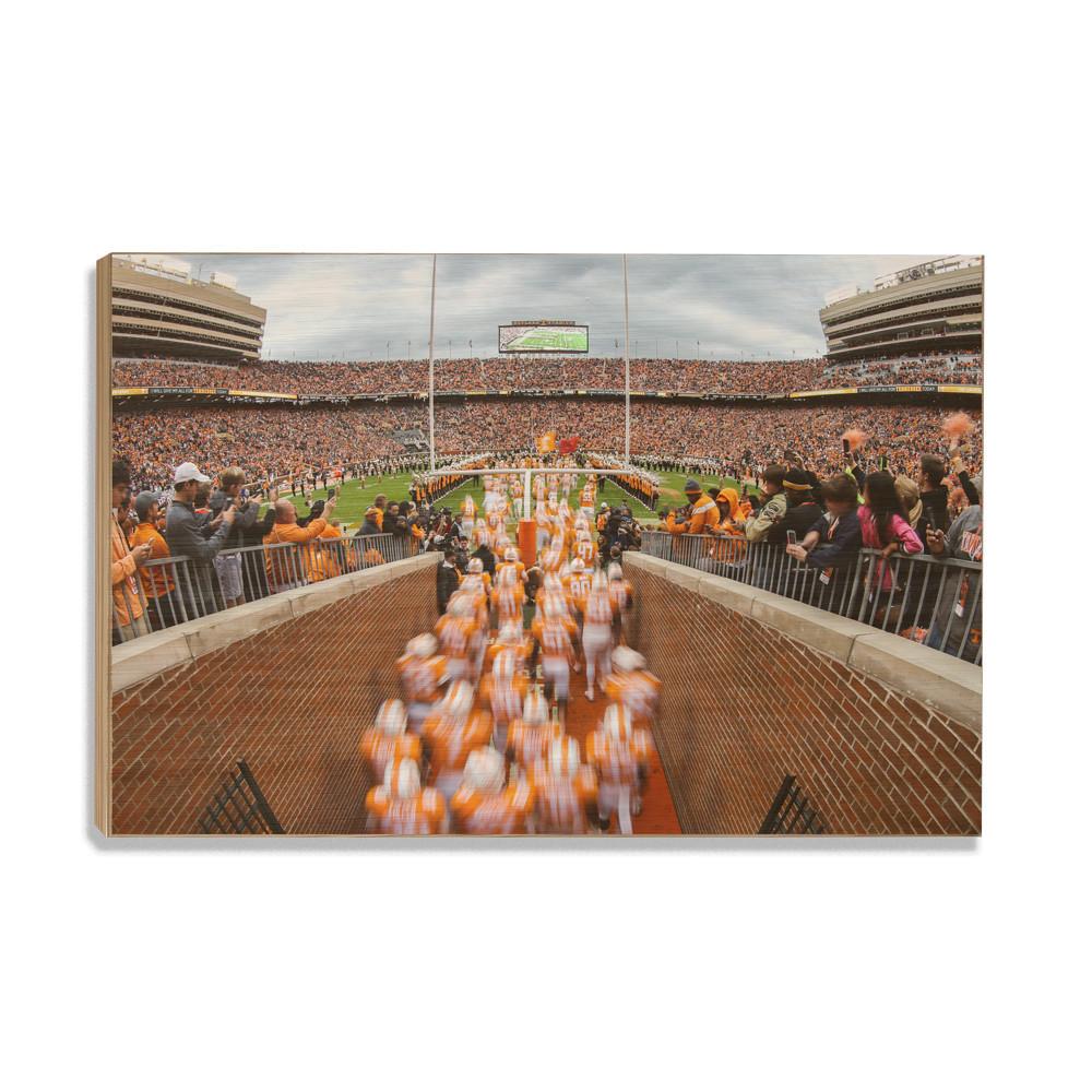 Tennessee Volunteers - Running Onto the Field 2016 - College Wall Art #Canvas