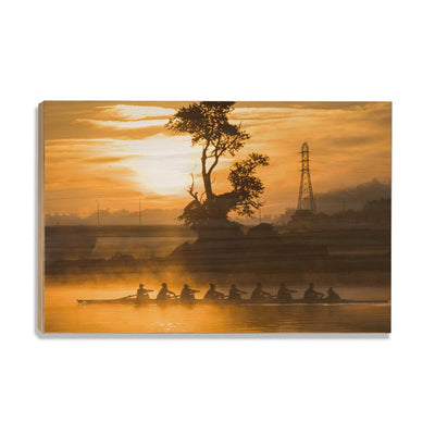 Tennessee Volunteers - Sunrise Row - College Wall Art #Wood