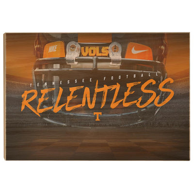 Tennessee Volunteers - Relentless - College Wall Art #Wood
