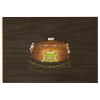 Tennessee Volunteers - Aerial Running Thru the T - College Wall Art #Wood