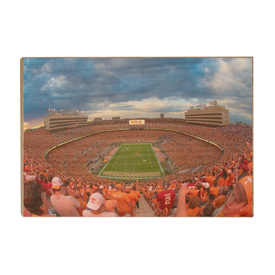 Tennessee Volunteers - Neyland Stadium Orange Out - College Wall Art #Wood