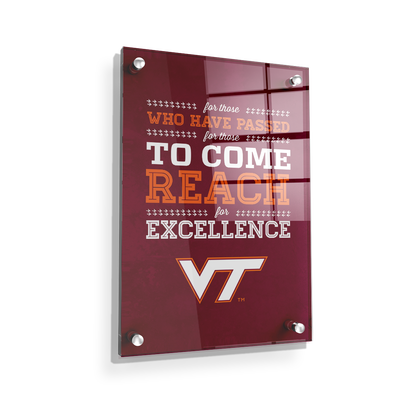 Virginia Tech Hokies - Reach - College Wall Art #Acrylic