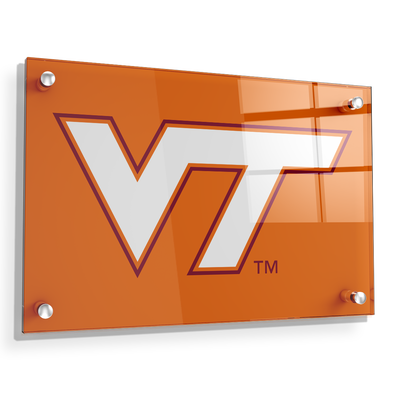 Virginia Tech Hokies - VT Orange - College Wall Art #Acrylic