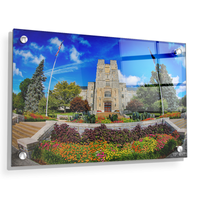 Virginia Tech Hokies - Summer Burress Hall - College Wall Art #Acrylic