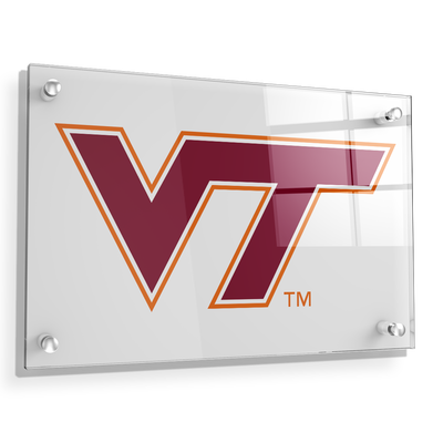 Virginia Tech Hokies - VT White - College Wall Art #Acrylic