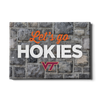 VIRGINIA TECH HOKIES - Lets Go Hokies - College Wall Art #Canvas