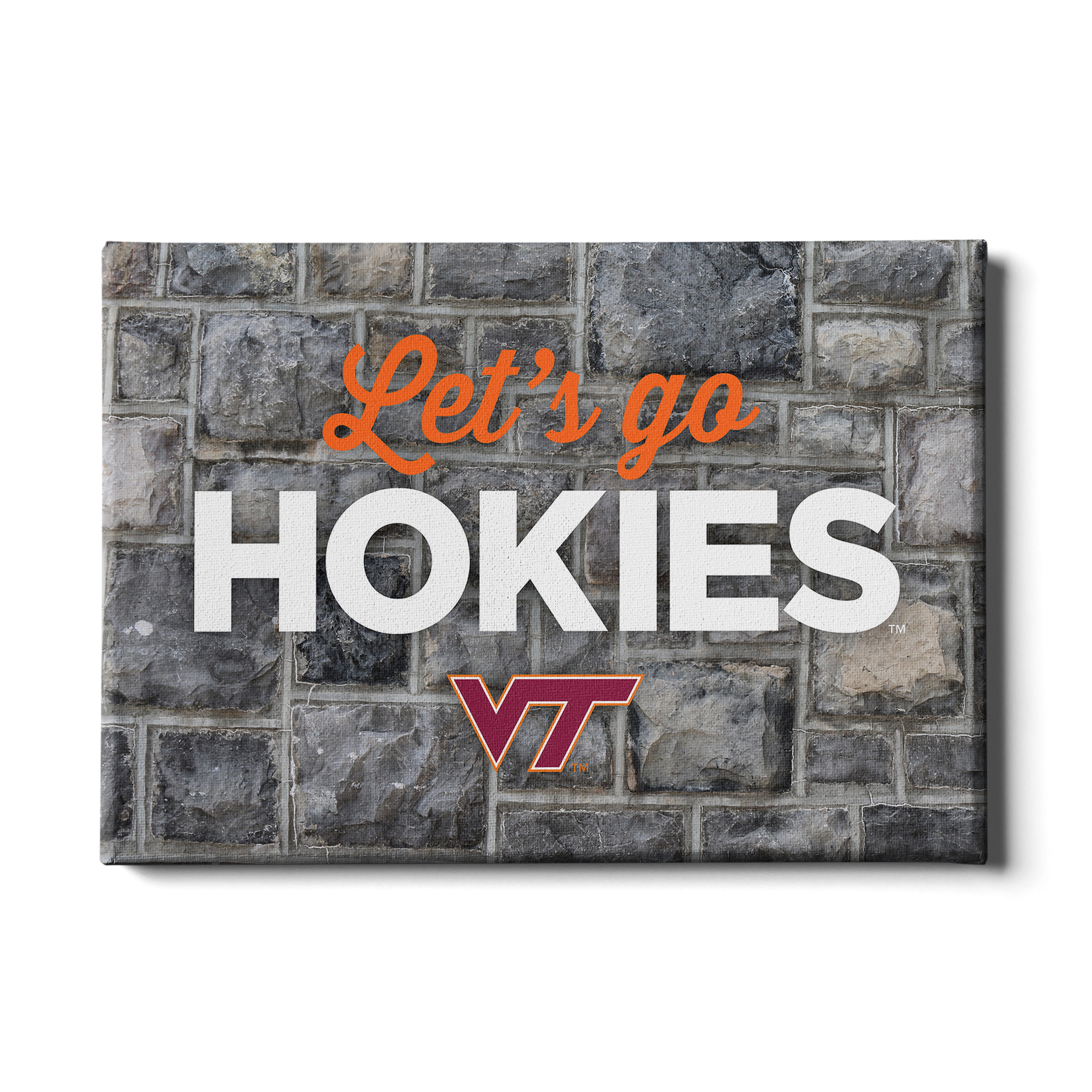 VIRGINIA TECH HOKIES - Lets Go Hokies - College Wall Art #Canvas