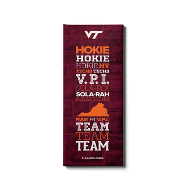 Virginia Tech Hokies - Old Hokie Cheer - College Wall Art #Canvas