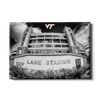Virginia Tech Hokies - Lane Stadium Black & White - College Wall Art #Canvas