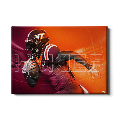 Virginia Tech Hokies - Maroon & Orange - College Wall Art #Canvas