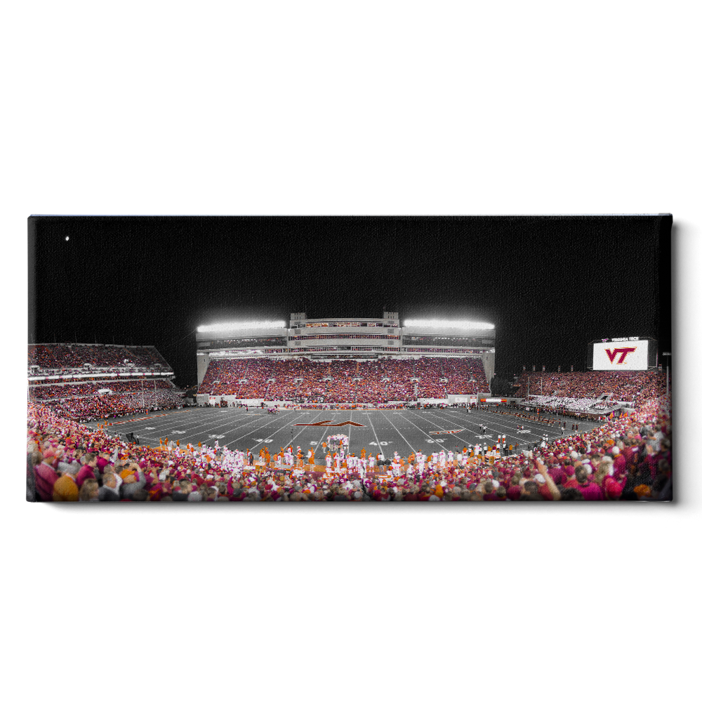Virginia Tech Hokies - Lane Stadium Pano 2 - College Wall Art #Canvas