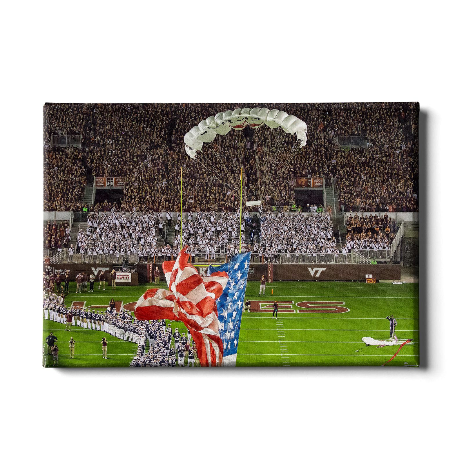 Virginia Tech Hokies - Enter Old Glory - College Wall Art #Canvas