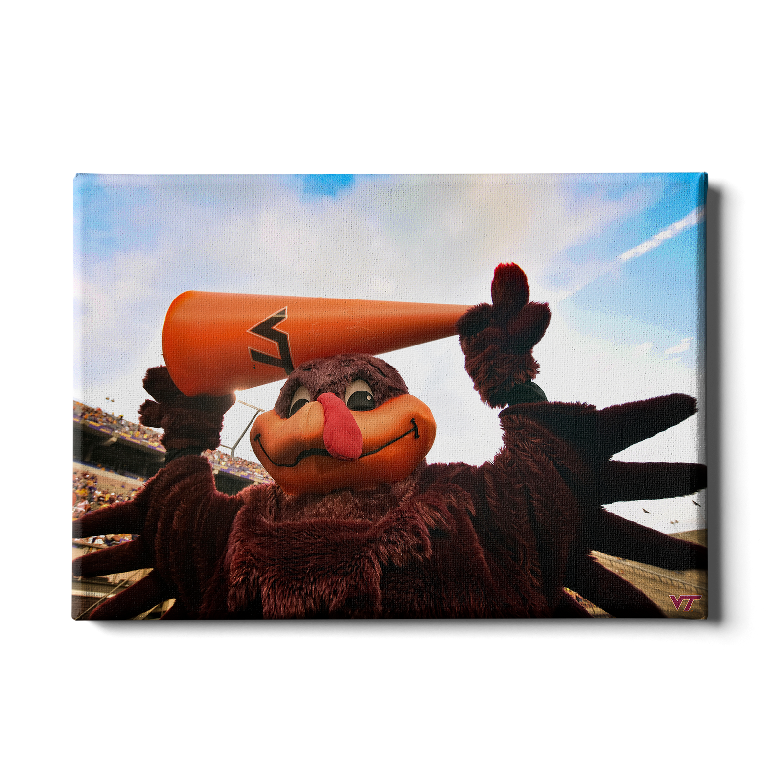 Virginia Tech Hokies - Hokie Bird Cheer - College Wall Art #Canvas