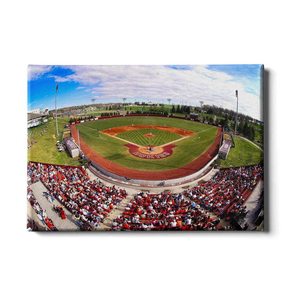 Virginia Tech Hokies - Fisheye English Field - College Wall Art #Canvas