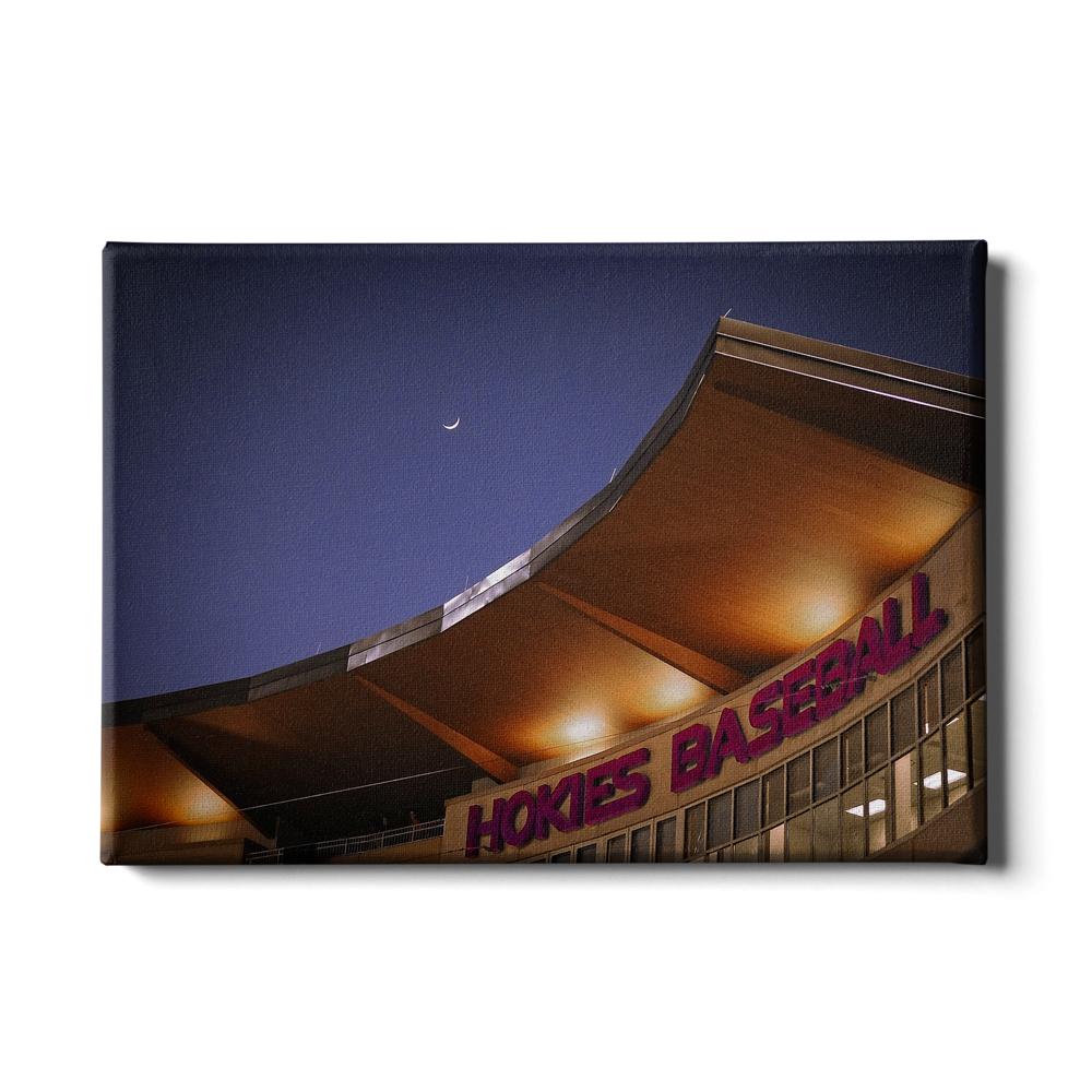 Virginia Tech Hokies - Crescent Moon Over Union Park - College Wall Art #Canvas