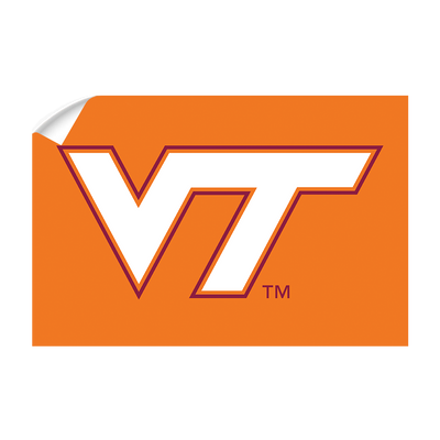 Virginia Tech Hokies - VT Orange - College Wall Art #Wall Decal