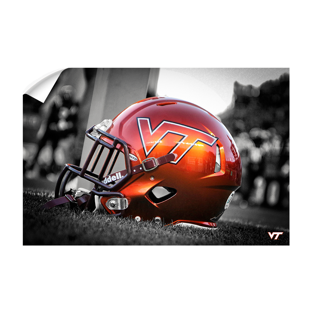 Virginia Tech Hokies - VT Helmet - College Wall Art #Canvas