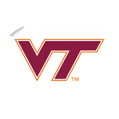 Virginia Tech Hokies - VT White - College Wall Art #Wall Decal