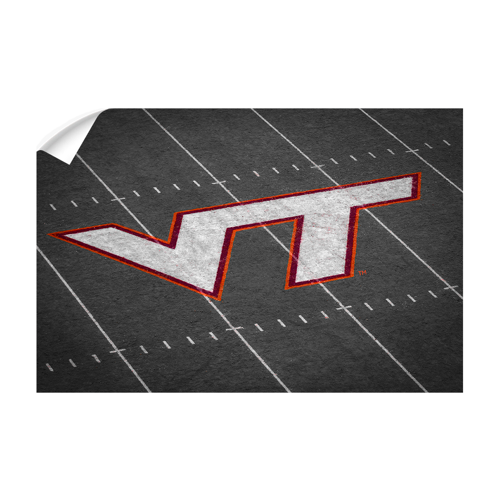 Virginia Tech Hokies - VT 50 Yard Line - College Wall Art #Canvas