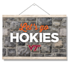 VIRGINIA TECH HOKIES - Lets Go Hokies - College Wall Art #Hanging Canvas